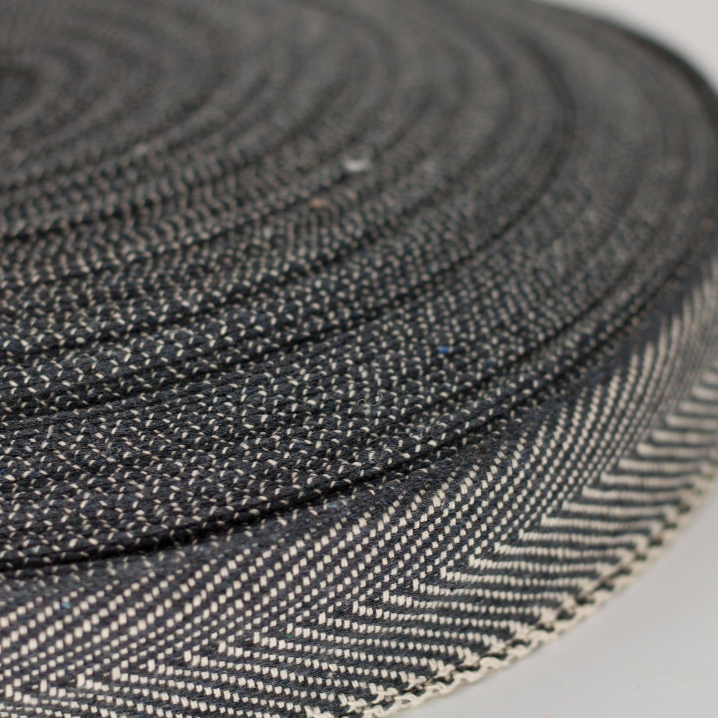 Cotton twill tape heringbone