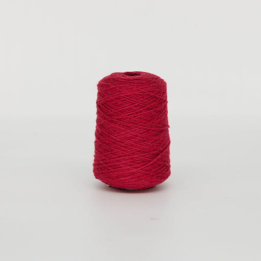 Scarlet red 100% Wool Rug Yarn On Cones (471) - Tuftingshop